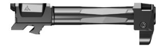 Radian Weapons RAMJET Afterburner Fluted Barrel with Muzzle Brake, 9mm, Radianite Black