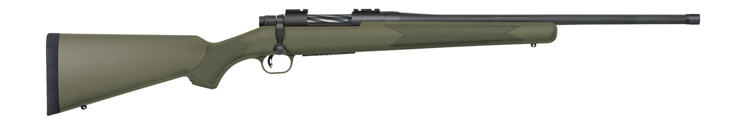 Mossberg Patriot .450 Bushmaster Bolt Action 4+1 20 in Matte Blued Threaded Barrel OD Green Synthetic