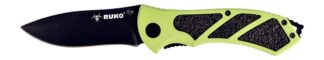 RYNOBLADE KNIVES RUKO RUK0061HG-CS 440A 3-1/4 in HiViz Green Folding Pocket Knife
