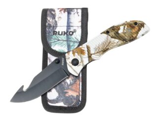 RYNOBLADE KNIVES RUKO RUK0106GHTND 440A 3-1/2in Tundra Guthook Pocket Knife