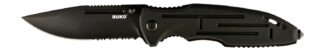 RYNOBLADE KNIVES RUKO RUK0153 440A 3-1/2 in Folding Knife, Black Anodized