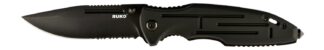 RYNOBLADE KNIVES RUKO RUK0153-CS 440A 3-1/2" Folding Black Anodized