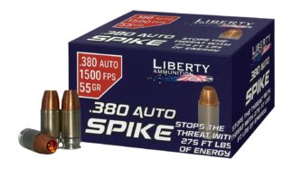 Liberty Spike .380 ACP 55 Grain 20 Rounds Per Box