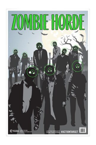 Action Target Zombie Horde Target 23x35 in Green/Black, 100-Pack