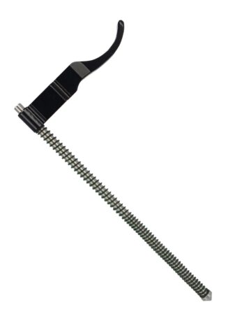 Tandemkross Spartan Skeletonized Charging Handle for Ruger 10/22, Black Curved