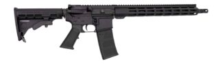 Andro Corp Industries 30016BB ACI-15 Bravo 300 Blackout 30+1 16" Black Nitride Threaded Barrel, Black Anodized Aluminum Receiver w/Picatinny Rail, M-LOK Handguard, M4 Black Polymer Stock, Black A2 Gri