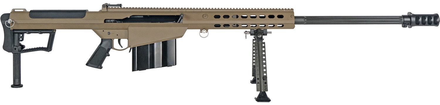 Barrett M107A1 Semi-Auto .50 BMG 20 in Fluted Barrel 10+1 FDE