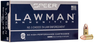 CCI Speer Lawman 9mm Luger 124gr TMJ, 50 Rounds