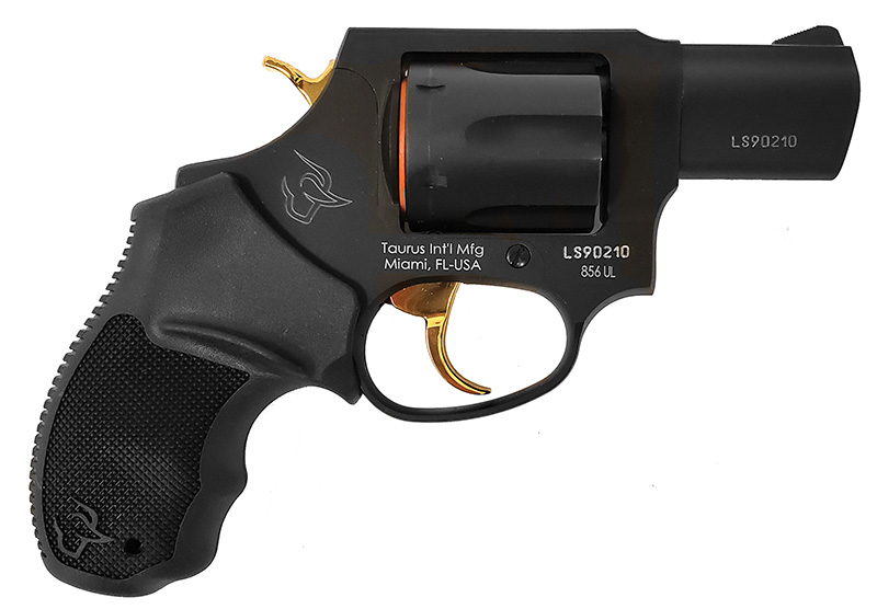 Taurus 856UL .38 Special 2" Barrel 6-Round Matte Black/Gold Accents