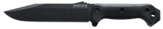 Ka-Bar BK7 Becker Combat Utility 7 in Fixed Clip Point Plain Black Knife