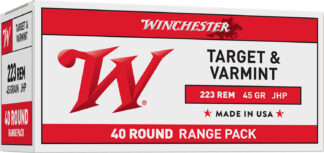 Winchester USA .223 Rem/5.56 NATO 45-Grain JHP 40-Round Box