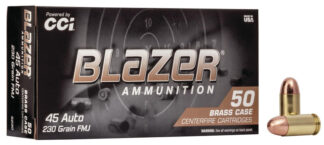 CCI Blazer Brass .45 ACP 230 gr FMJ 50-Round Box