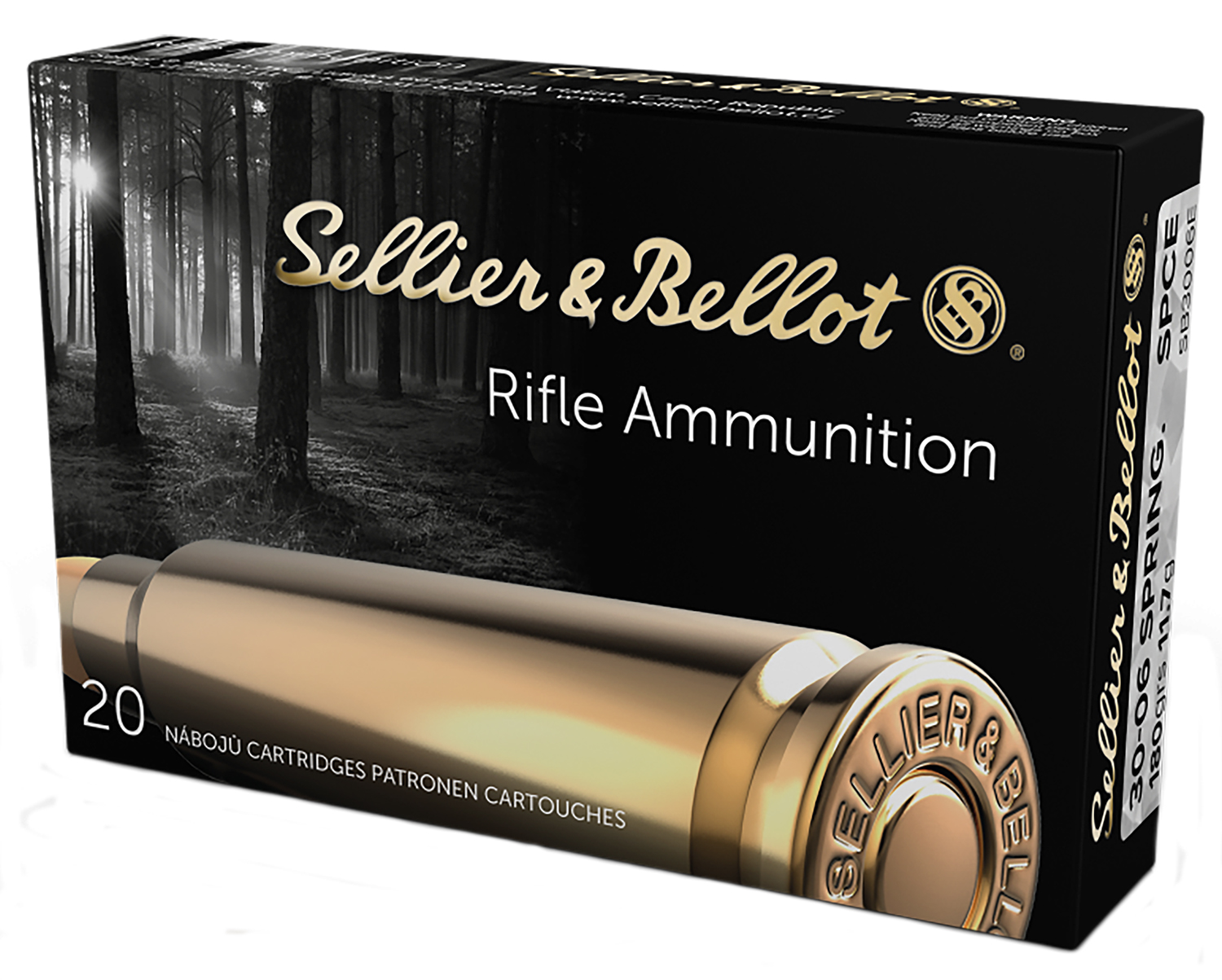 Sellier & Bellot SB3006E 30-06 Springfield 180 Grain Soft Point Cut Through Edge