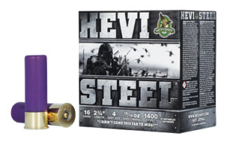Environ Metal HEVI-Steel 16 Gauge 2.75 in #4 Steel Shot, 15/16 oz, 25-Round Box