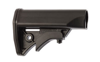 LWRC Compact Stock Black Synthetic for AR-15 with Mil-Spec Diameter Buffer Tube