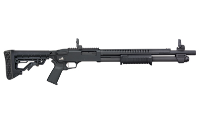 Mossberg 590R Pump-Action 12 Gauge 18.5 in, 6+1 Rounds, MBUS 3 Folding Sights