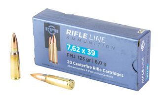 TR&Z PPU 7.62x39mm 123-Grain FMJ 20-Round Brass Case