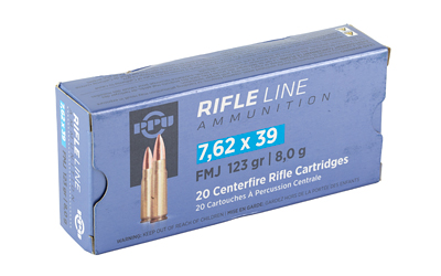 TR&Z PPU 7.62x39mm 123-Grain FMJ 20-Round Brass Case