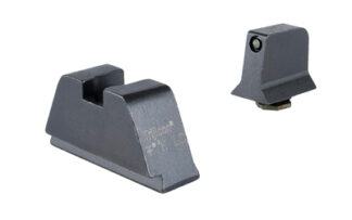 Trijicon Suppressor/Optic Height Night Sights, Square Notch, 3-Dot Tritium, Green Lamps