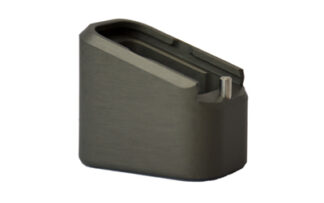 TARAN TACTICAL Firepower GLOCK +5/+6 Magazine Extension Base Pad, Titanium Gray, Hard-Anodized Aluminum