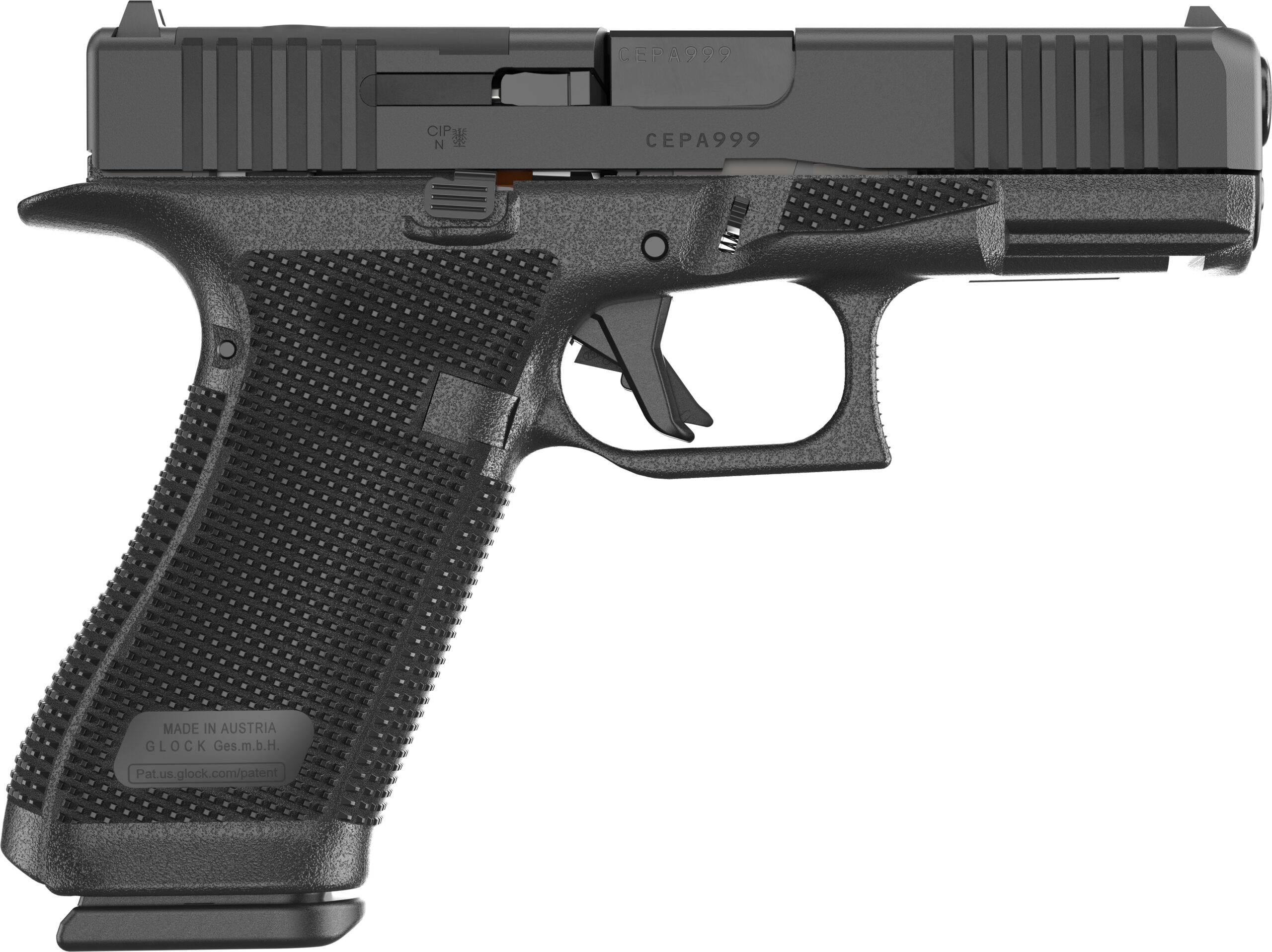 Glock 45 Gen6 Semi-Auto 9mm, 4.02 in Barrel, Black DLC Finish