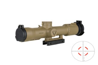 Trijicon VCOG 1-8x28 Red MRAD Crosshair FDE QLOC