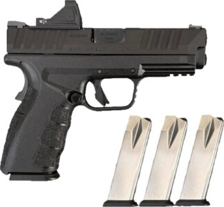 Springfield Armory XD MOD4 Gear Pack OSP 9mm Semi-Auto, 4 in, Optic Ready, Black