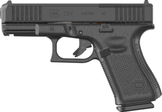 Glock 23V MOS .40 S&W Semi-Auto Pistol, 4.02 in Barrel, 13+1 Rounds, nDLC Finish