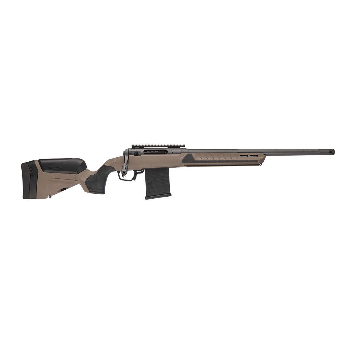 Savage 110 Core Tactical Bolt Action .308 Win 24" Threaded Fluted Barrel, Coyote Tan Synthetic