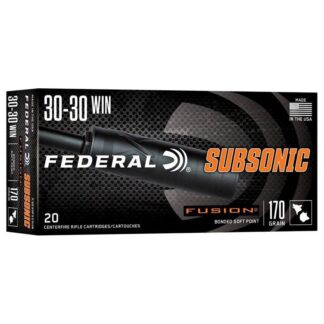 Federal Fusion Subsonic .30-30 Winchester 170 gr Soft Point, 20 Rounds Per Box