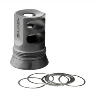 Banish 30-Gold/46 Muzzle Brake 46 Caliber 5/8x24 Black