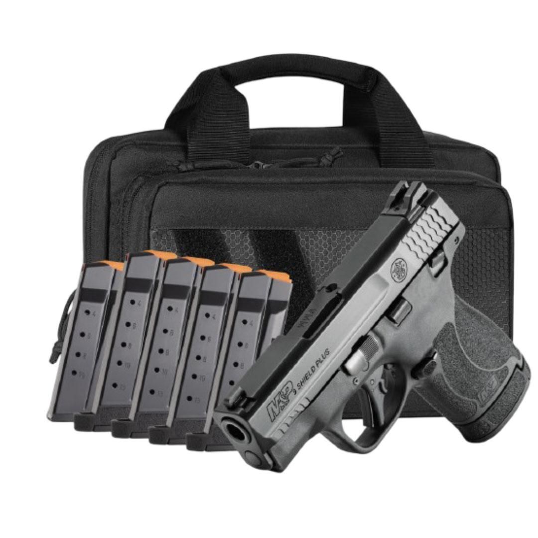 M&P 9 Shield Plus TS Carry On Bundle 9mm Luger 10(1)&13(5)rd Magazines 3.1" Barrel Savior Specialist Bag