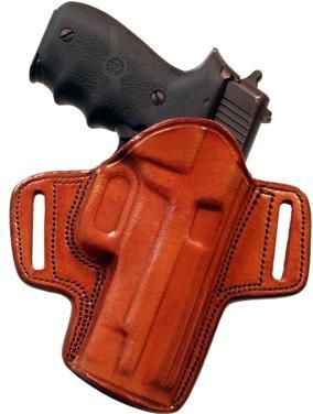 Tagua Open Top Belt Holster for Glock 19/23/32/38, Brown, Right Hand