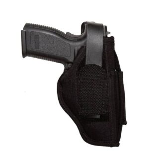 Michaels of Oregon Sidekick Ambidextrous Hip Holster, IWB/OWB, Black, Cordura, 4.5" Barrel