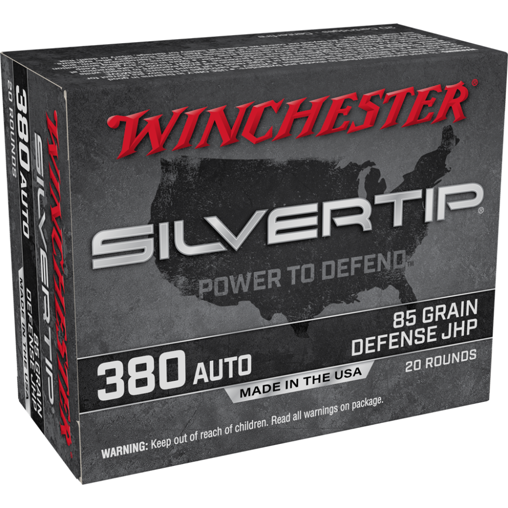 Winchester Silvertip .380 ACP 85 gr JHP Hollow Point 20-Round Box