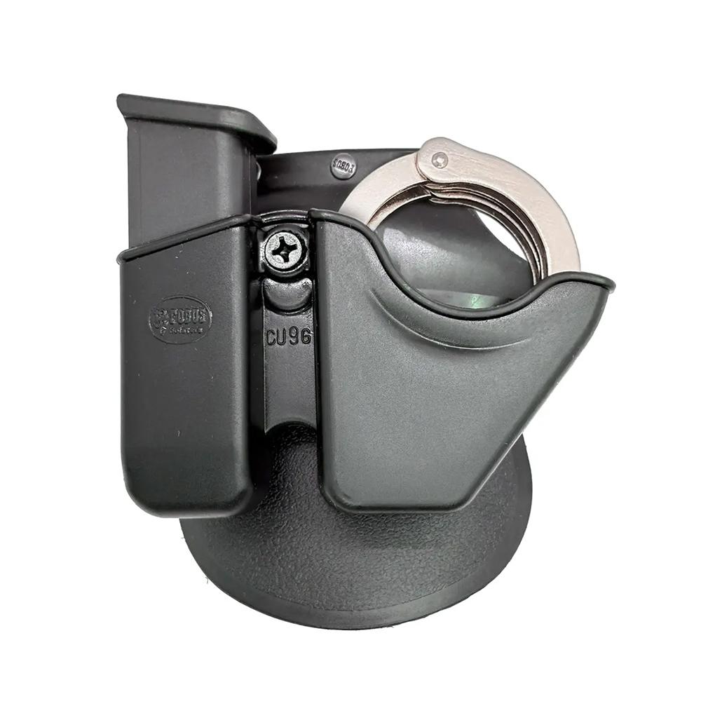 FOBUS CU9G Combo Pouch for Glock & S&W M&P 2.0 9mm Double-Stack Mag, Polymer, Black