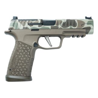 SIG Sauer P365 Fuse Duck Camo 2 9mm Compact Striker-Fired 4.3 in Barrel, 2x21rd and 1x17rd, right side view