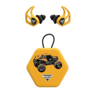AXIL LLC Monster Jam X30i Ear Plugs, 25 dB Foam / 21 dB Silicone, Digatron Yellow