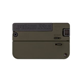 Trailblazer Firearms Lifecard .22 LR Single-Action 2.5 in Barrel, 1-Round Black/OD Green