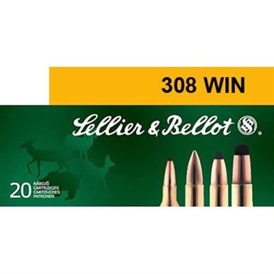 Sellier & Bellot .308 Winchester 168 Grain HPBT 20-Round Box