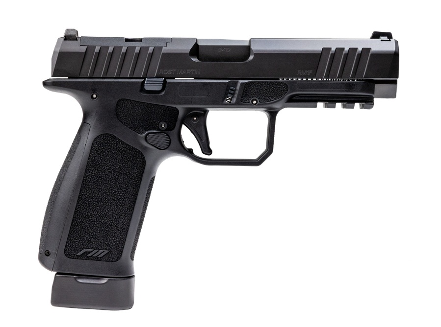 Rost Martin RM1F 9mm Semi-Auto Full Size 4.5in Black Polymer Optics-Ready Pistol