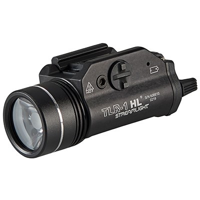 Streamlight TLR-1 HL 1000 Lumens Universal Rail Clamp-Style Weapon Light (Black)