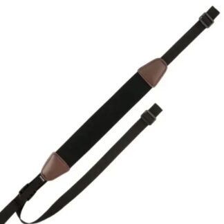 Allen Company Neoprene Rifle Sling with Leather Trim, Black
