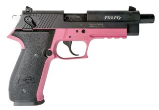 GSG FireFly .22 LR Semi-Auto Pistol 4.9 in Threaded Barrel Black/Pink Decocker