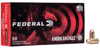 Federal American Eagle .380 ACP 95 Grain FMJ 50 Rounds Per Box