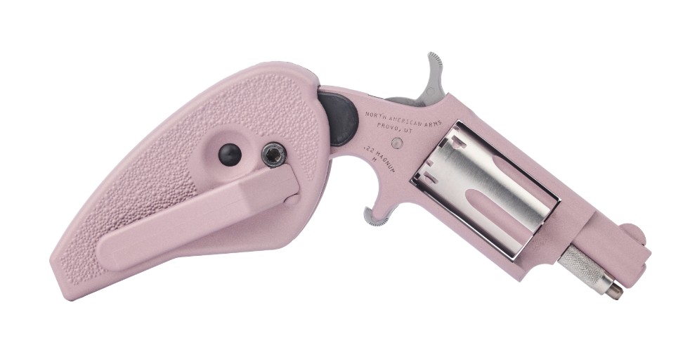 North American Arms Mini-Revolver Rose Single-Action Revolver, 1.125 in Barrel, 5-Round, Pink Champagne