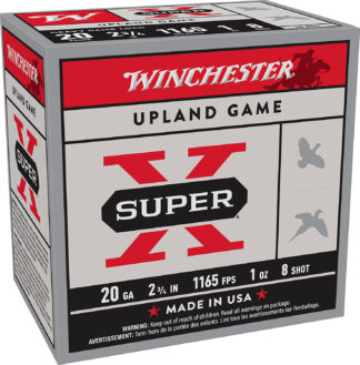 Winchester Super X Heavy Game Load 20 Gauge 2.75 in #8 Shot, 1 oz, 25 Rounds