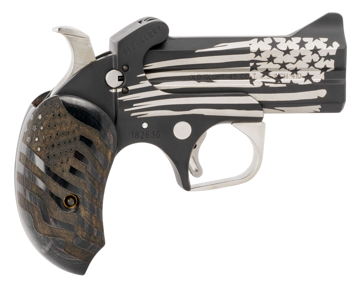 Bond Arms Old Glory Single Action Double-Barrel Derringer 2 Rounds 3.5 in Barrel