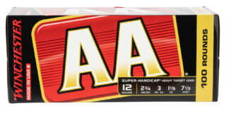 Winchester AA Super Handicap Heavy Target 12 Gauge 2.75 in, #7.5, 100 Rounds
