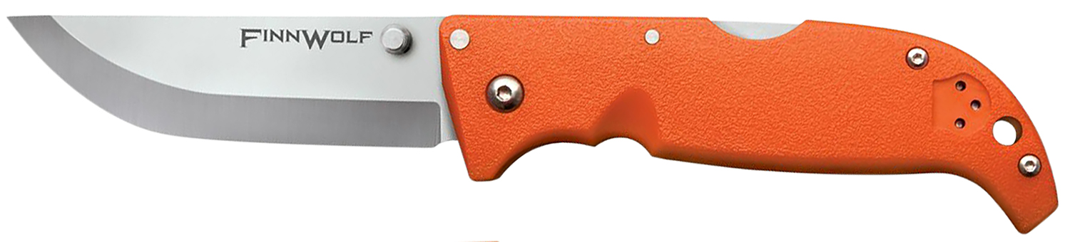 Cold Steel Finn Wolf 3.50 in AUS-8A Stainless Folding Knife with Blaze Orange Griv-Ex